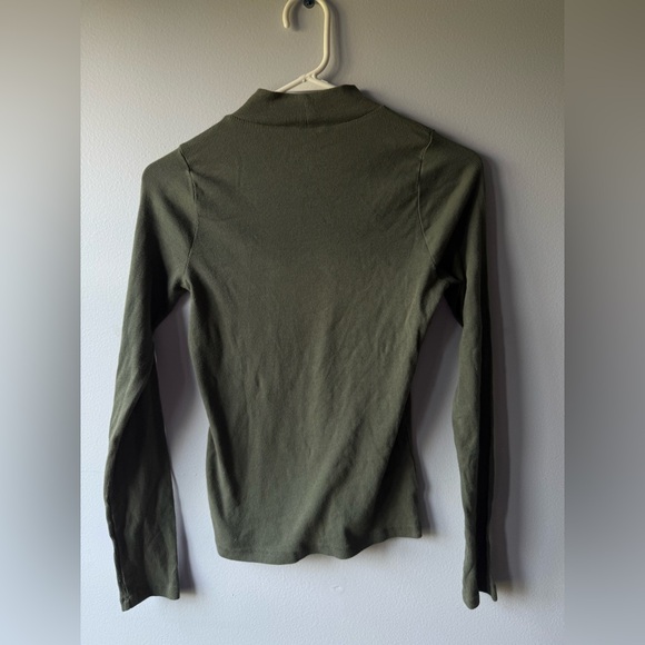 Hollister Tops - Hollister Olive Green Long Sleeve Top, Mock neck